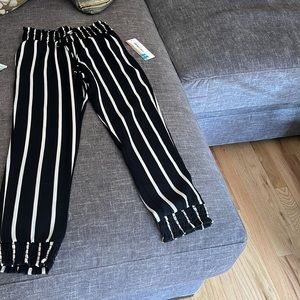 Vintage Havana black stripped joggers size medium.